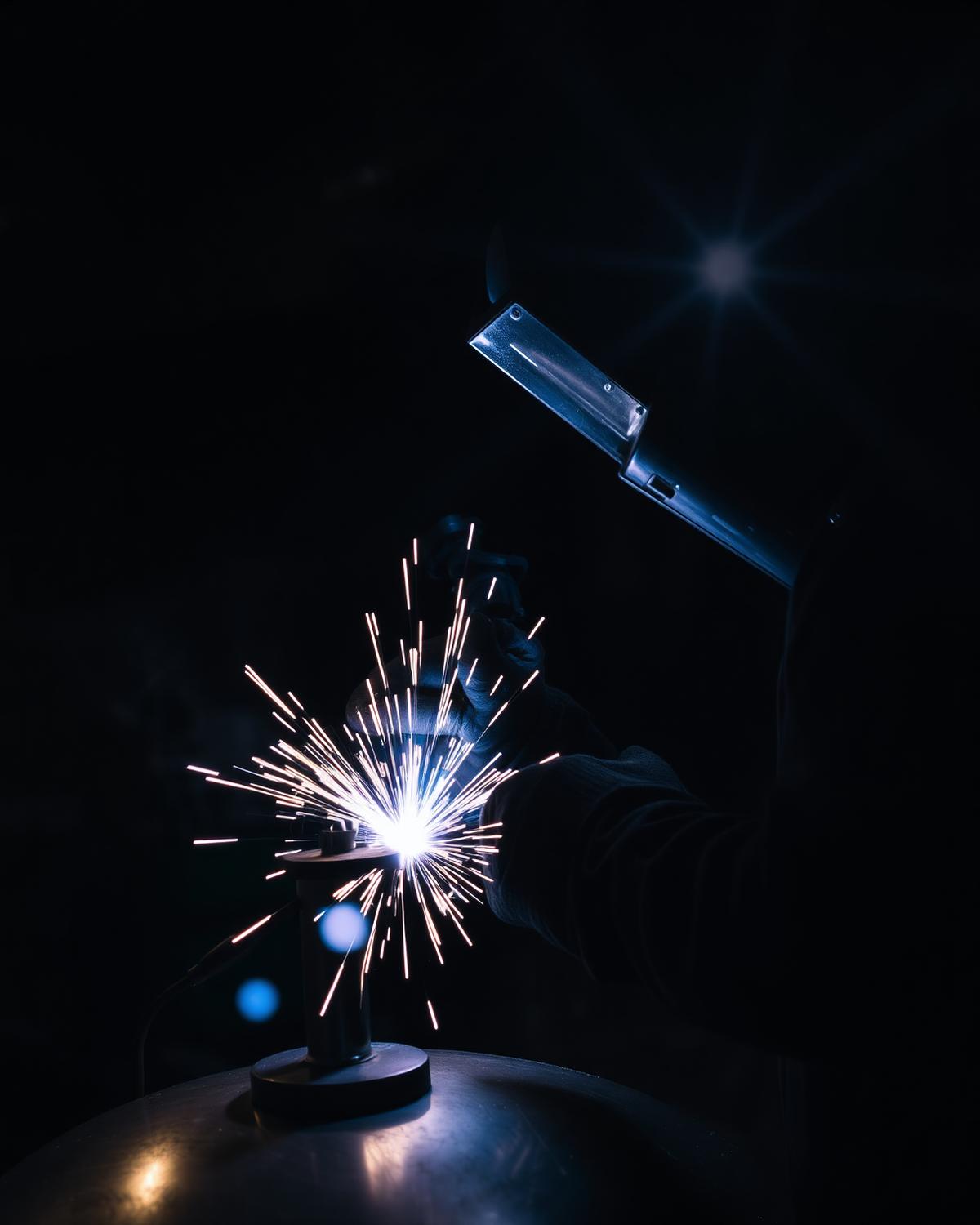Bhagvati Engineering certified welders and fabrication experts at work